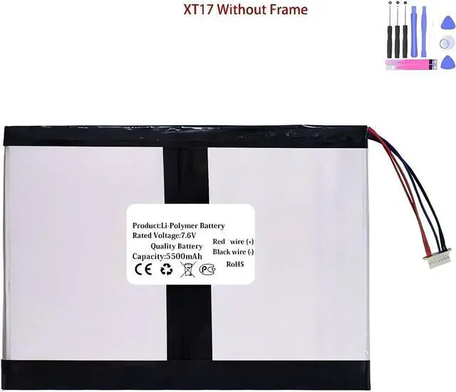 Alt view image 2 of 4 - Compatible for Thomson,XT17 Laptop, 7.6V 5500mAh Battery Without Frame Replacement