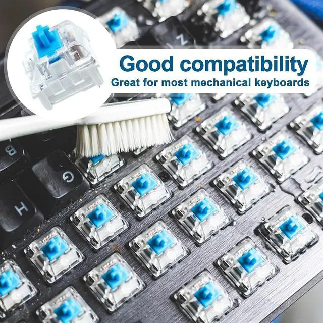 Alt view image 2 of 6 - BlingKingdom 10 PCS Blue Switch Replacement 3 PIN Mechanical Keyboard Switches, Clicky, Accurate Typing, Dustproof, LED Keyboard, Gaming Keyboard