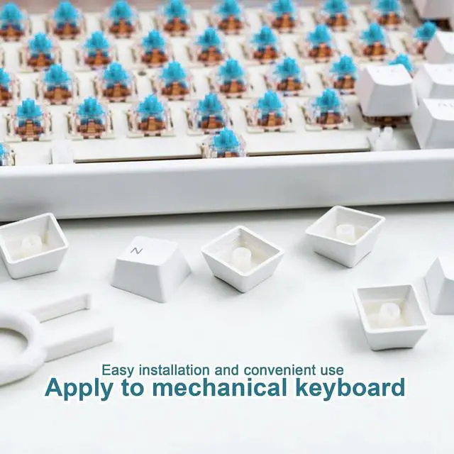 Alt view image 5 of 6 - BlingKingdom 10 PCS Blue Switch Replacement 3 PIN Mechanical Keyboard Switches, Clicky, Accurate Typing, Dustproof, LED Keyboard, Gaming Keyboard