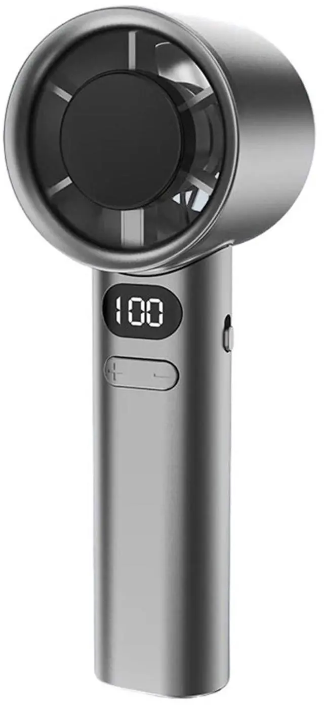 Alt view image 8 of 14 - Handheld Fan. Portable Handheld Fan 120 Wind Speed Mini Handheld Desk Fan USB Rechargeable .Portable(Gray)