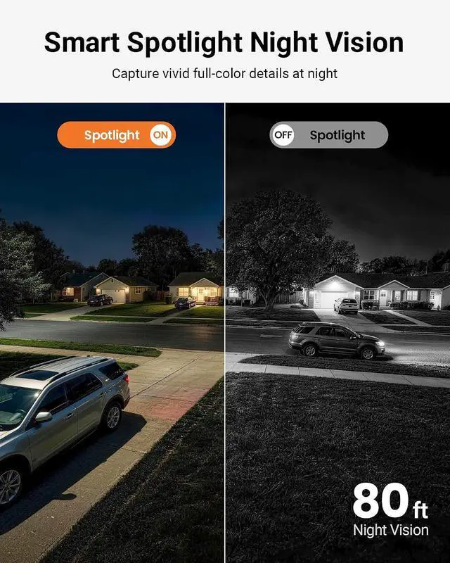 Alt view image 3 of 7 - Anlapus 8CH 5MP PoE Security Camera System, 4 Pack 3MP PoE IP Camera for Home Security Outdoor, Color Night Vision, Person/Vehicle Detection, Spotlight, 5MP 8CH NVR with 500GB HDD for 24/7 Recording