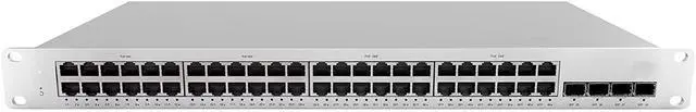 Alt view image 2 of 3 - MS210-48LP-HW 48-Ports PoE+ 4X SFP Cloud Managed Switch Hardware Only