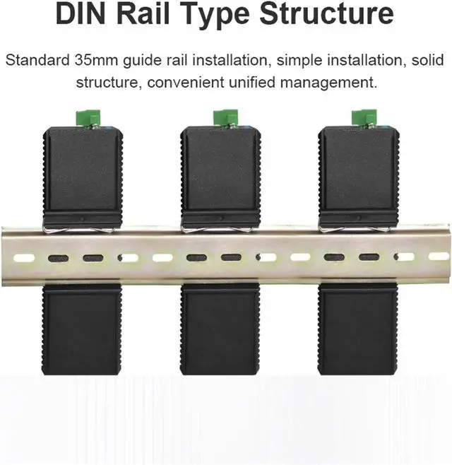 Alt view image 4 of 7 - Industrial Ethernet Switch, 5/8 Port, Full Gigabit, 10/100/1000M,-40 to 85 °C, DIN-Rail, IP40, 6KV Protection(ONT-GYF3005)