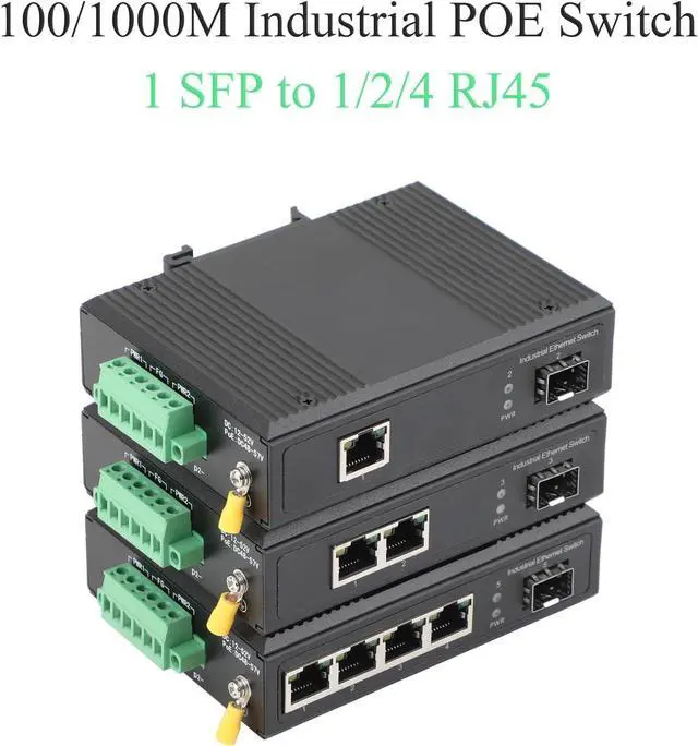 Alt view image 3 of 7 - 1PCS Transceiver Fiber Optic Switch Industrial Network