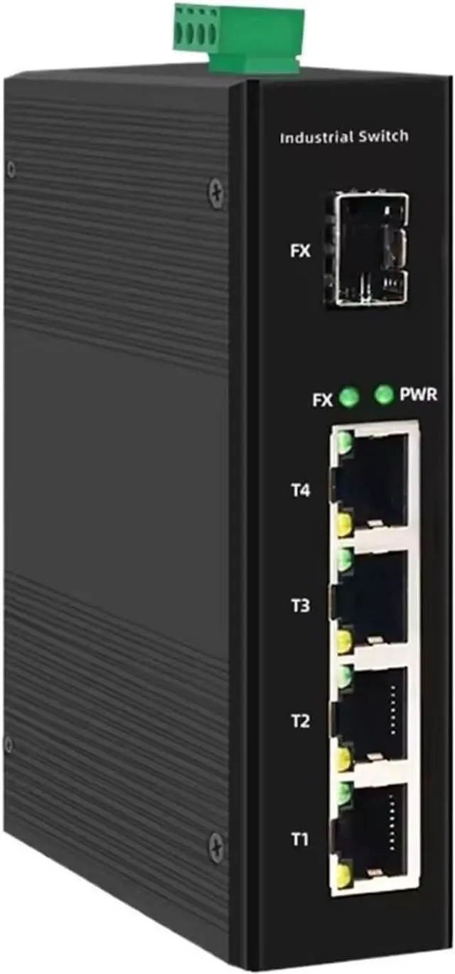 Main image of 5/6 Port Industrial Gigabit Fiber Switch with SFP 10/100/1000Mbps Ethernet Switch 4GE+1(2) SFP -40 to 85°C DIN-Rail IP40 8KV(ONT-GYF3204-GF)