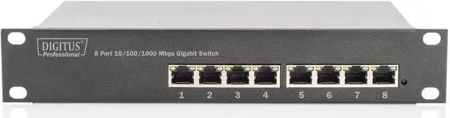 Main image of DIGITUS 10" Switch 8-Port Gigabit Ethernet