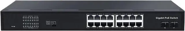 Main image of Gigabit POE Switch 10/100/1000Mbps 16/24 Port with AI Watchdog VLAN Network Switch(ZX902-AFG-162S-200)
