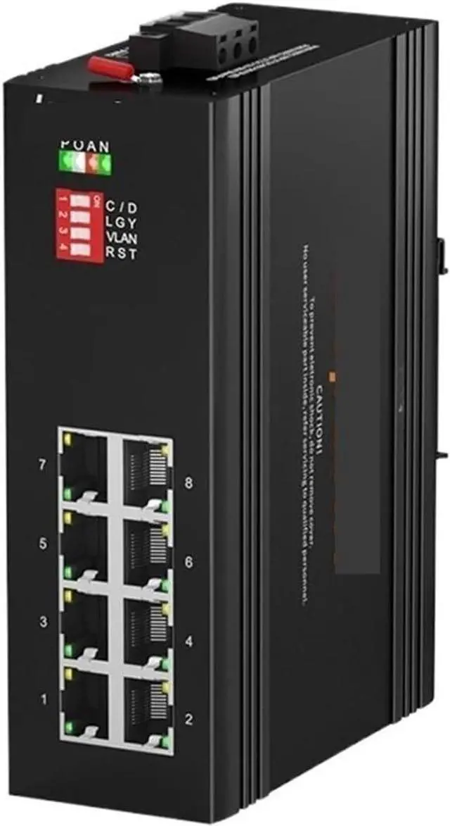 Main image of Industrial 5/8 Port Gigabit,KP-9000-65-8/5GP Unmanaged PoE Switch(8 Port 1000M PoE)