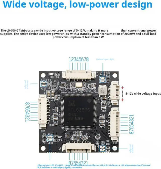 Main image of Form Factor 4 Port Gigabit Switches Supporting DC5-12V Input for Flexible Networking Gigabit Ethernet Switches
