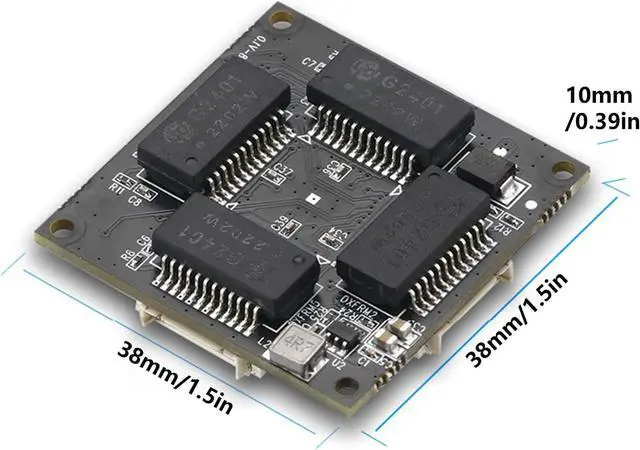 Alt view image 2 of 6 - Form Factor 4 Port Gigabit Switches Supporting DC5-12V Input for Flexible Networking Gigabit Ethernet Switches