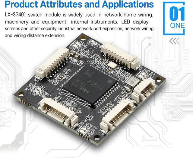 Alt view image 4 of 6 - Form Factor 4 Port Gigabit Switches Supporting DC5-12V Input for Flexible Networking Gigabit Ethernet Switches