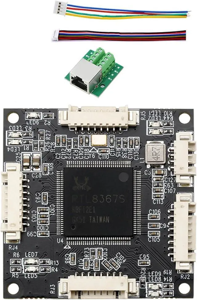 Alt view image 5 of 6 - Form Factor 4 Port Gigabit Switches Supporting DC5-12V Input for Flexible Networking Gigabit Ethernet Switches