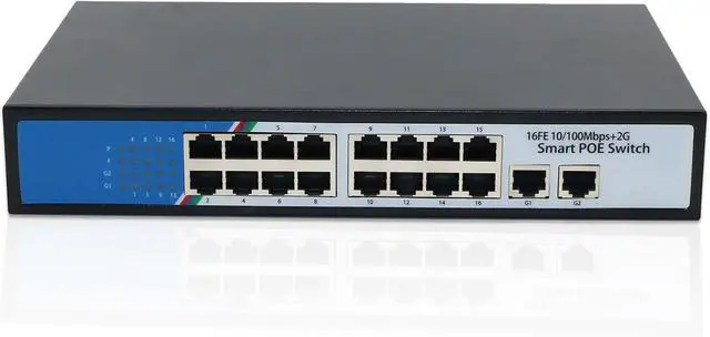 Alt view image 2 of 2 - 16+2 PoE Switch ZX-G16F02GN Industrial Ethernet Switches