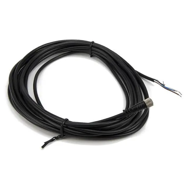 Alt view image 3 of 6 - 1pc FSC8-FS-4 M8 5m PVC Cable Sensor Connector 4 pins Straight Female Head for M8 NPN PNP NO+NC Proximity Sensor Switch(Black)