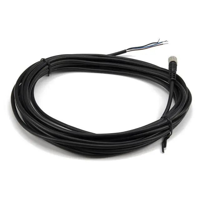 Alt view image 4 of 6 - 1pc FSC8-FS-4 M8 5m PVC Cable Sensor Connector 4 pins Straight Female Head for M8 NPN PNP NO+NC Proximity Sensor Switch(Black)