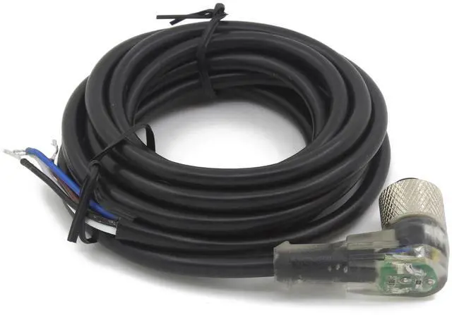Main image of 1pc FSC12-FBLN-4 M12 2m PVC Cable NPN Sensor Connector with LED 4 pins Bend Female Head for M12 NPN Proximity Sensor Switch(Orange)