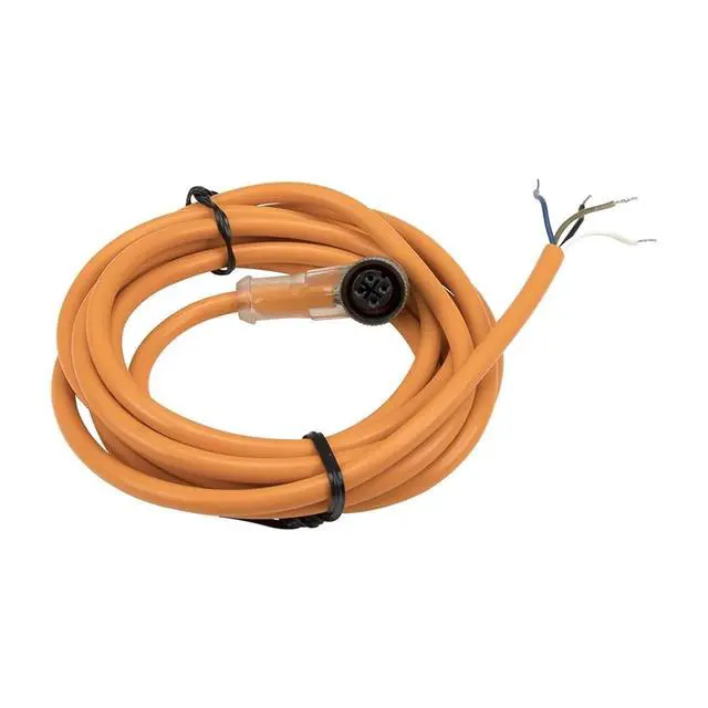 Alt view image 2 of 4 - 1pc FSC12-FBLN-4 M12 2m PVC Cable NPN Sensor Connector with LED 4 pins Bend Female Head for M12 NPN Proximity Sensor Switch(Orange)