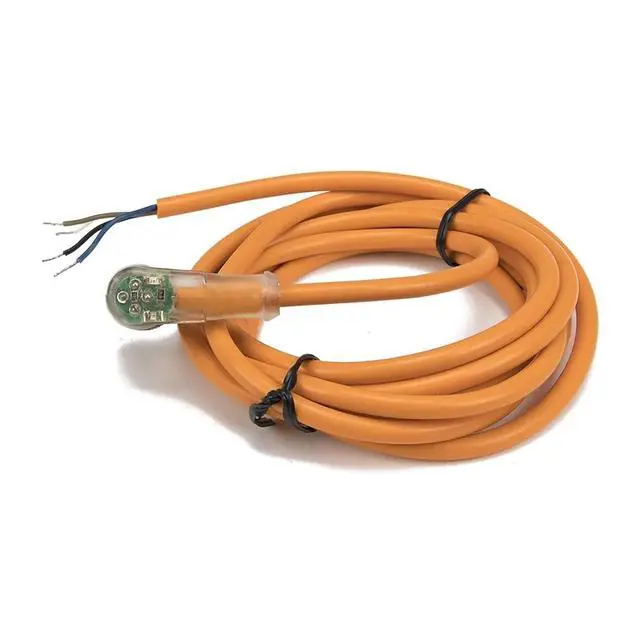 Alt view image 4 of 4 - 1pc FSC12-FBLN-4 M12 2m PVC Cable NPN Sensor Connector with LED 4 pins Bend Female Head for M12 NPN Proximity Sensor Switch(Orange)
