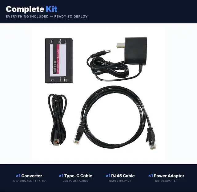 Alt view image 5 of 7 - 100/1000Base-T1-TX-TE Automotive Ethernet Media Converter - 100/1000BASE-T1 to TX Adapter, Marvell 88Q2112 & Realtek RTL8211FI Phy, MATENET Connector, Industrial GradeType-C/DC Power