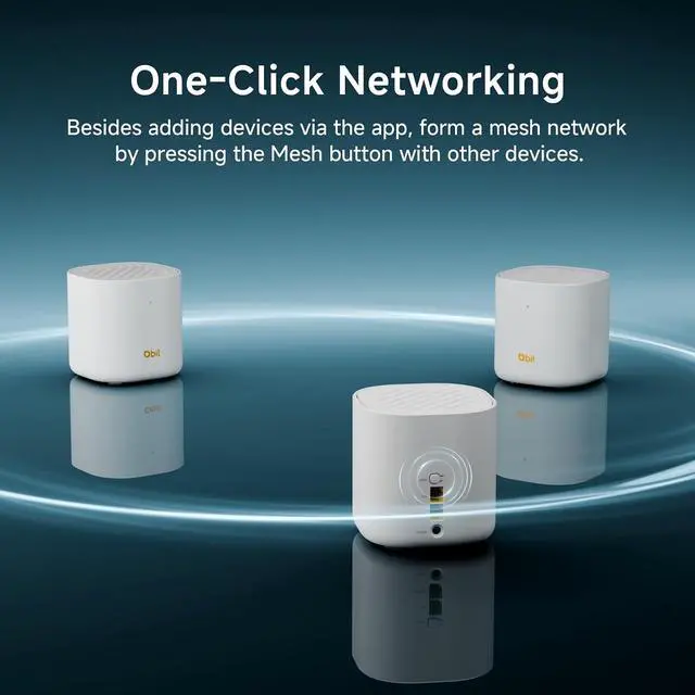 Alt view image 7 of 7 - DBIT AX3000 WiFi 6 Mesh System - Covers 6500 sq ft and 150+ Devices, 3-Pack