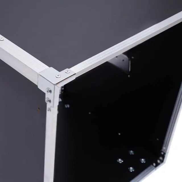 Alt view image 5 of 7 - Av Rack Case with Wheels, 12u Metal Studio Rack Cabinet, Built-in Handles, Locking Swivel Caster Wheels, Telecom, Equipment Rack for Indoor Use in Ktv Rooms, Conference Rooms (Black)