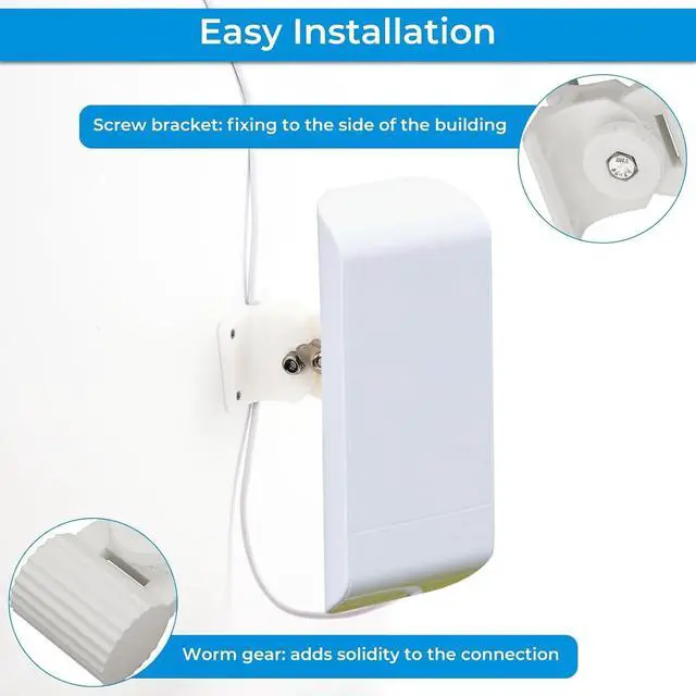Alt view image 5 of 6 - 3PCS Wall Mount Bracket for Ubiquiti NanoStation NS-5AC & LTU Lite