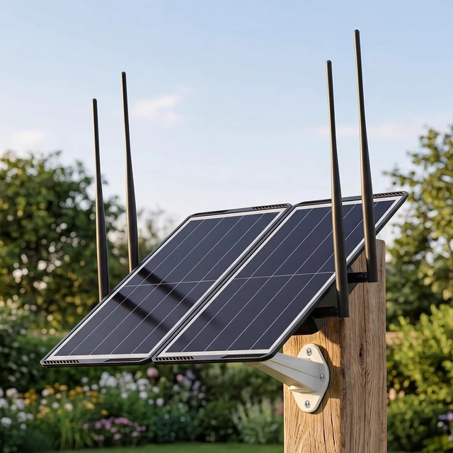 Main image of Solar Powered WiFi Extender Outdoor, 1200Mbps Dual Band WiFi Repeater