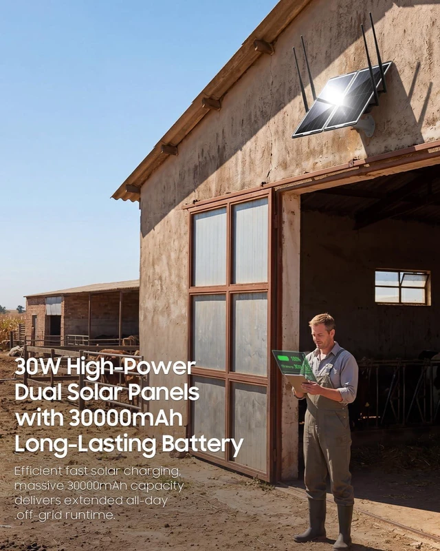 Alt view image 7 of 7 - Solar Powered WiFi Extender Outdoor, 1200Mbps Dual Band WiFi Repeater