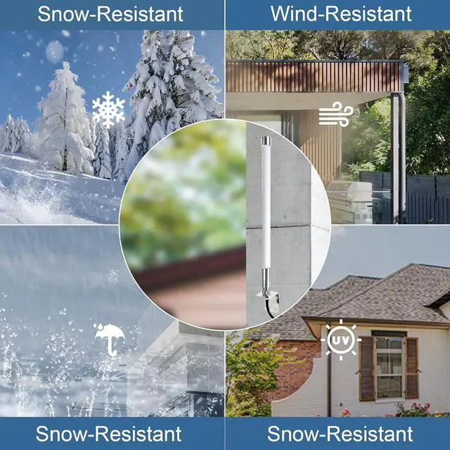 Alt view image 4 of 7 - 5G 4G LTE Wide-Band Fiberglass Antenna 600-5000MHz Outdoor Omni Long Range Aerial 8 dBi for Verizon AT&T Home Internet T-Mobile Cellular Networks Router Gateway
