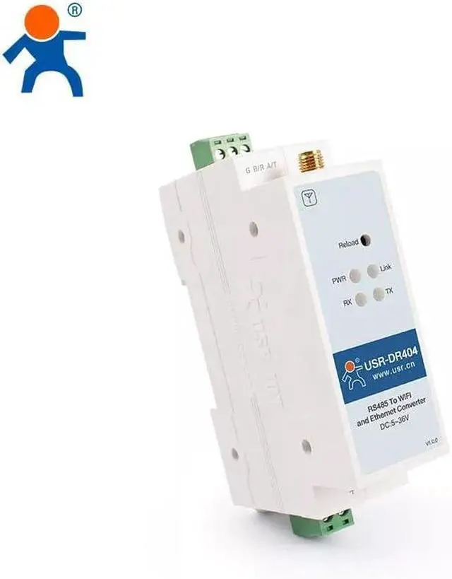 Alt view image 3 of 6 - USR-DR404 1-Port RS485 to 802.11 a/b/g/n WLAN Serial Device Server
