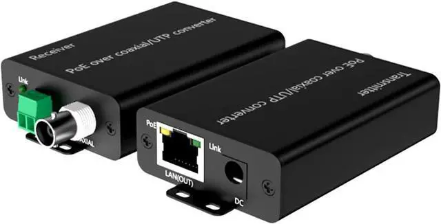 Main image of Power Over Ethernet Coaxial Extender 500M Transmission Power Over Ethernet Converter Data Transmission Adapter for Networking Camera Networking Extender