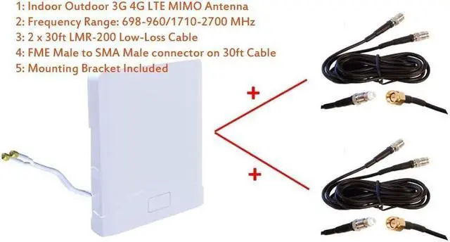 Main image of maxmostcom 3G 4G LTE Indoor Outdoor Wide Band MIMO Antenna for MOFI MOFI5500 Cellular LTE Router mofi 5500