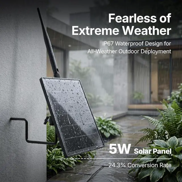Alt view image 5 of 7 - Solar Repeater for Meshtastic Meshcore LoRa, Compatible with Heltec V4 V3 T114 Dev Board (Optional), IP67 Waterproof Outdoor Enclosure with 5W Solar Panel for Off-Grid Communication