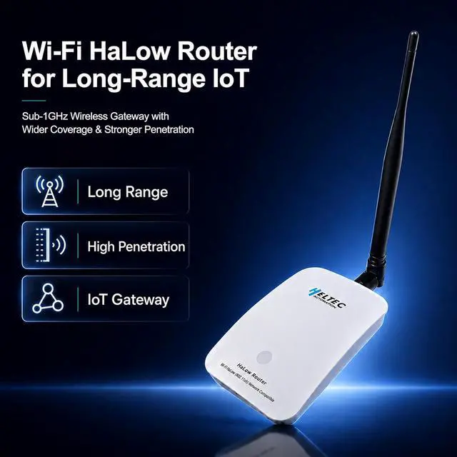 Alt view image 2 of 7 - Wireless Bridge Point to Point, Long Range Wireless Bridge with 802.11ah, WiFi HaLow, Supports 2km Transmission Distance for Drones, Robotics, Industrial Contro