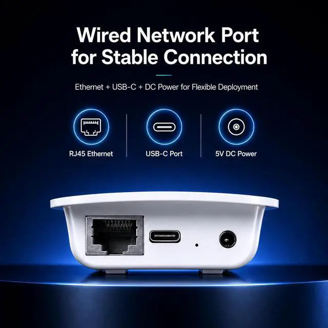 Alt view image 4 of 7 - Wireless Bridge Point to Point, Long Range Wireless Bridge with 802.11ah, WiFi HaLow, Supports 2km Transmission Distance for Drones, Robotics, Industrial Contro