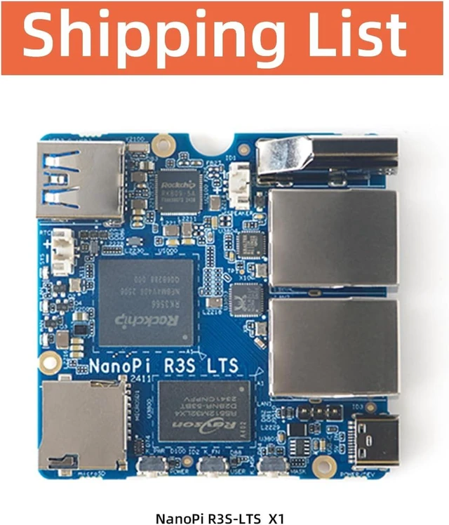 Alt view image 3 of 7 - NanoPi R3S-LTS RK3566 Dual GbE 2GB RAM 4K HD MI Output USB 3.0 - Perfect for Home Server/Network Storage/Soft Router (Single Board Kit,2GB RAM + 0GB eMMC)