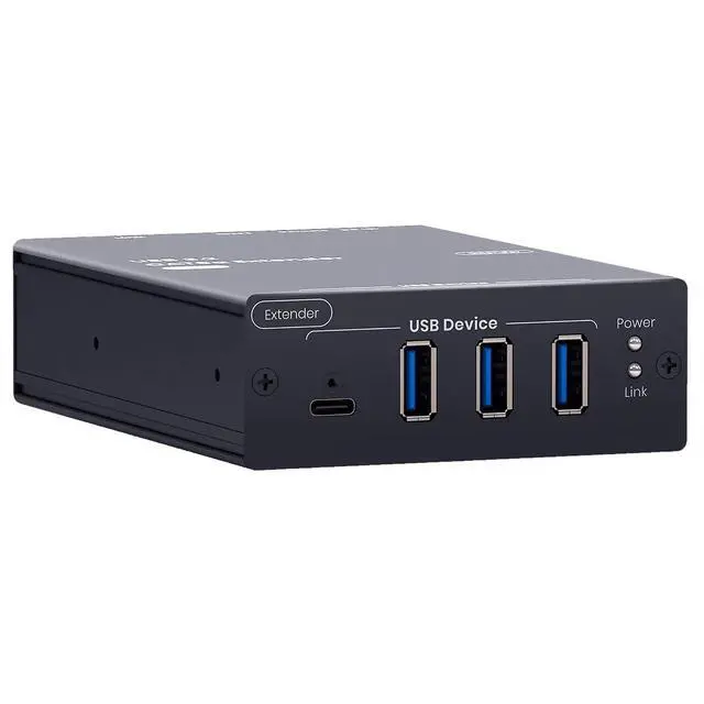 Alt view image 3 of 7 - USB 3.0/3.2 Gen1 Extender Over CAT6a/7 (Transmitter + Receiver) 328 ft (100m) USB Over Ethernet, 5Gbps Long Distance USB Extension Kit, 4 USB Device Ports UE03HK