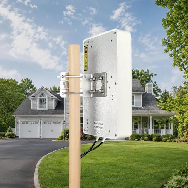 Alt view image 4 of 7 - 2x2 MIMO 10dBi High Gain Directional Panel Antenna 4G LTE/5G Antenna Outdoor 700-3800MHz for Routers, Modems, Gateways, Fixed Wireless Access SMA Male 6.56ft RG58U Cables+RP-SMA Male Adapter