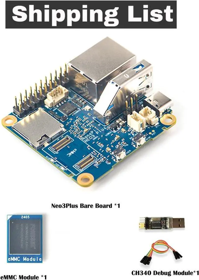 Alt view image 2 of 7 - youyeetoo FriendlyElec NanoPi NEO3 Plus RK3528A Mini Router Single Board Computer, Gigabit Ethernet,USB 3.0, Support eMMC/OpenWrt for IoT NAS Smart Home (Bare Board,1 GB RAM,with 256GB eMMC)