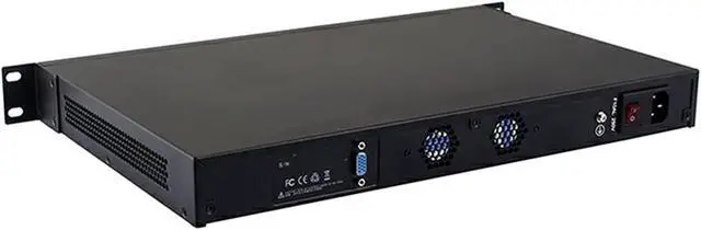 Alt view image 2 of 3 - 1U Rackmount Firewall Hardware,OPNsense, VPN, Network Security Appliance, Router PC, N2600 D2700, RS12, 4 x Gigabit LAN, COM, VGA, Fan, 4G RAM, 64G SSD