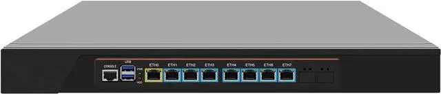 Main image of 10GbE Firewall Hardware, VPN, 1U Rackmount, OPNsense, Network Appliance, I7 4610M, RJ68, 8 x I226-V 2.5GbE LAN, 2 x SFP+ 82599ES, 16G RAM, 128G SSD