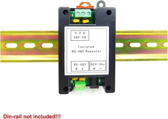 Alt view image 2 of 5 - 1Pcs Industrial Grade Isolator RS485 Repeater Amplifier Distance Extender Anti-Interference Y Anti-Surge Guide Rail(Device only)