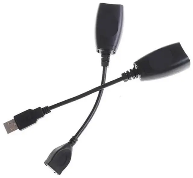 Main image of USB Extension Ethernet RJ45 Cat5e/6 Cable LAN Adapter Extender Over Repeater Set