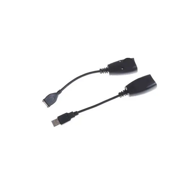 Alt view image 3 of 5 - USB Extension Ethernet RJ45 Cat5e/6 Cable LAN Adapter Extender Over Repeater Set