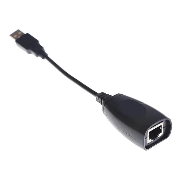 Alt view image 5 of 5 - USB Extension Ethernet RJ45 Cat5e/6 Cable LAN Adapter Extender Over Repeater Set