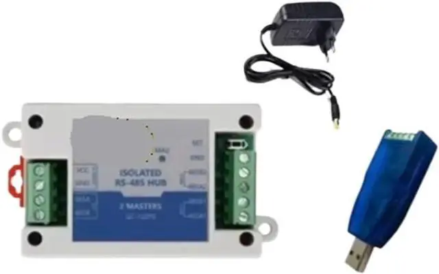 Main image of Two Master One/Multiple Slave RS485 Repeater Cache Optoelectronic Isolation Modbus Dual Master Hub
