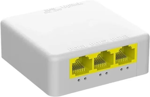 Main image of Repeater POE 4 Port Gigabit POE Extender 1000M Network Switch Repeater IEEE802.3af/at Plug&Play