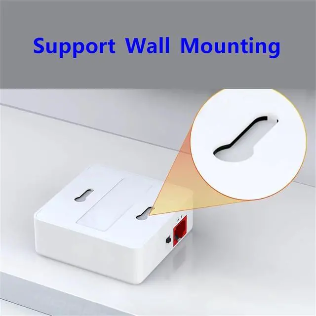 Alt view image 6 of 7 - Repeater POE 4 Port Gigabit POE Extender 1000M Network Switch Repeater IEEE802.3af/at Plug&Play