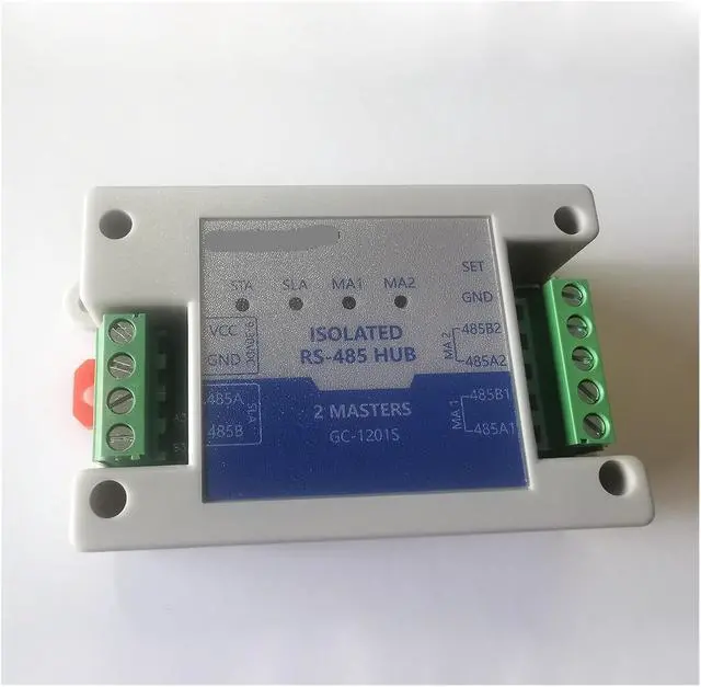 Alt view image 6 of 6 - Two Master One/Multiple Slave RS485 Repeater Cache Optoelectronic Isolation Modbus Dual Master Hub