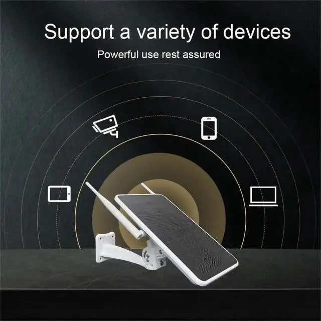 Alt view image 6 of 7 - Waterproof 6W Solar Powered Outdoor 4G WiFi Repeater with Built-in Solar Panel & Battery, 2.4G Long Range Solar WiFi Extender US Version for Remote Farm Yard & Outside Network Coverage
